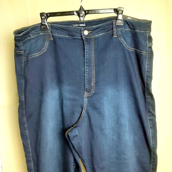 NWT Jeans High Rise Skinny Dark Wash 3X - Picture 1 of 13